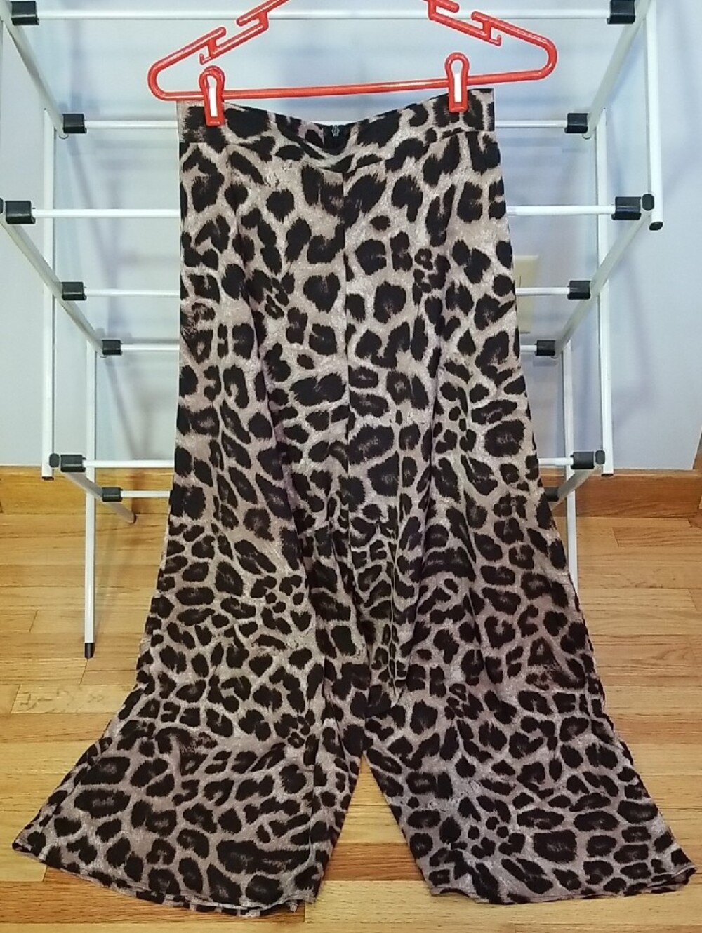Shein Leopard Wide-Leg Pants - Picture 2 of 9